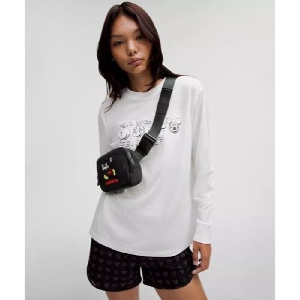 Disney x Lululemon Everywhere Belt Bag 1L Black with Mickey Mouse Embroidery NWT